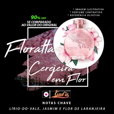 Perfume Similar Gadis 281 Inspirado em Floratta Cerejeira em Flor Contratipo 